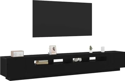 Produktbild von TV-Schrankset 3 pcs Schwarz 260 x 35 x 40 cm Holzwerkstoff
