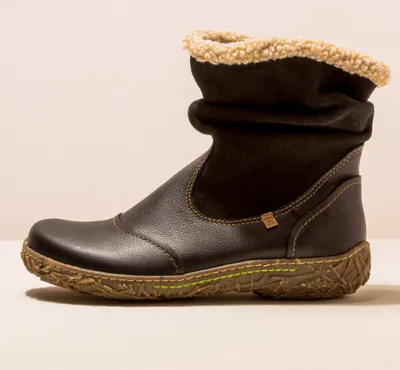 Produktbild von El Naturalista Stiefeletten Damen N758 NATURAL GRAIN-LUX S. BLACK/ NIDO Farbe Schwarz
