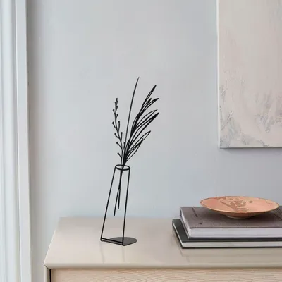 Produktbild von Evila Originals, Flowerpot - 5, Dekoratives Objekt, Schwarz, 19 x 50 cm