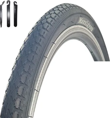 Immagine prodotto di 1 x maxxi4you HY-133 Pneumatico per bicicletta Nero 40-622 (28 x 1,50) incl. maxxi4you leva per pneumatici
