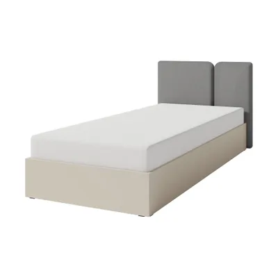 Produktbild von Jugendbett LICO 90×200 cm Bett mit Bettkasten ideal für Jugendzimmer, Sandbeige