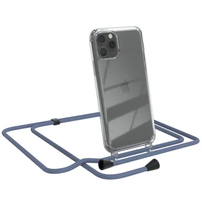 Produktbild von EAZY CASE Handykette kompatibel mit Apple iPhone 11 Pro, Handyhülle mit Umhängeband, Handykordel, Schutzhülle Clear, Band in Grün