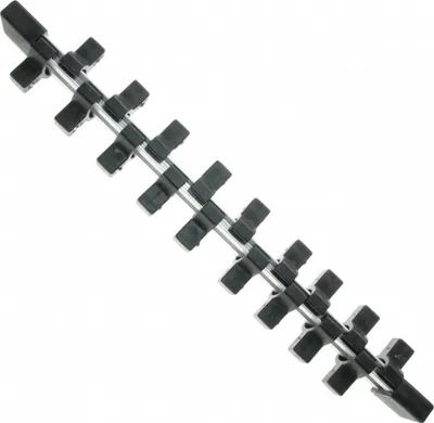 Image de 250mm Rail à emboîter Barre à emboîter double face 18 clips 3/8" Nuss