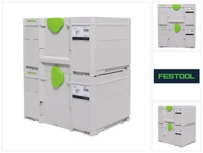 Immagine prodotto di Festool SYS3 M 237 Set di cassette Systainer 396 x 296 x 237 mm - 21,4 l (2x 204843)