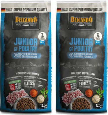 Produktbild von Belcando Junior GF Poultry 2 x 12,5 kg
