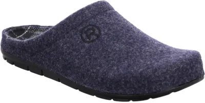 Produktbild von Rohde Herren Pantoffel Filz Hausschuh Memoryfußbett Rodigo-H 6744, Größe:43 EU, Farbe:Blau