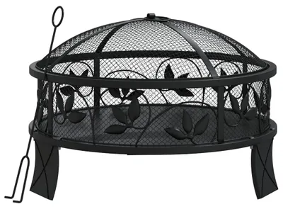 Obrázek produktu pro vidaXL Miska na oheň s pokrem 50 cm XXL Ocel