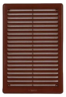 Productafbeelding van Ventilatierooster Haco afdekking met gaas VM- 200 x 300 mm KH- bruin 0316