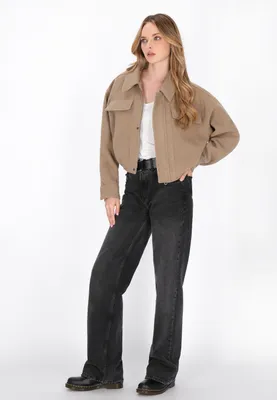 Image de Veste pour femme SAPORTA - couleur camel, taille M