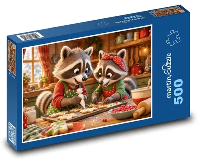 Obrázok produktu pre Puzzle 500 Mývalíci pečú cukrovinky - martinpuzzle