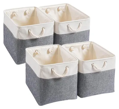 Immagine prodotto di Cesti cubici per l'organizzazione dei tessuti - Set di 4, 25 x 25 x 25 cm