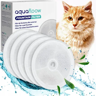 Obrázek produktu pro Aquafloow 5dílný filtr do fontány pro kočky, Filtrační jednotka 3.0 s pryskyřicí a aktivním uhlím, kompatibilní s fontánou pro psy Petkit Eversweet 1,85 l a 2 l/1,8 l