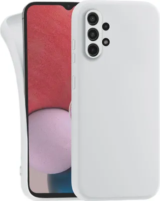 Produktbild von MyGadget Silikon Hülle Kompatibel mit Samsung Galaxy A13 4G - robuste Schutzhülle TPU Case Slim Silikonhülle - Back Cover Kratzfest Handyhülle - Matt Weiß