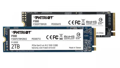 Obrázek produktu pro PATRIOT Memory SSD P300 M.2 PCIe 3.0 x2 NVMe Phison 1TB - Festplatte - NVMe - 1000 GB - M.2