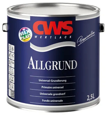 Produktbild von CWS WERTLACK Allgrund 2,5 Liter RAL 9005 tiefschwarz