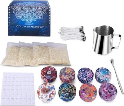 Produktbild von Famanu Kerzenwachs-Set – DIY Kerzenherstellung für Erwachsene