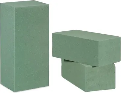 Produktbild von Blumenschaum Nassschaum für frische Schnittblumen, 3er Pack, einfach zuschneidbar