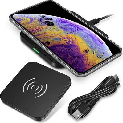 Produktbild von QI Wireless Kabellos Ladegerät für Apple iPhone Xs Induktives Laden Charger