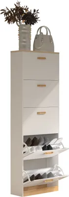 Immagine prodotto di Scaffale in legno Ripiano Rimorchio Scarpa Scaffale Armadio Scarpa Tipper 5 Flaps Halom XL