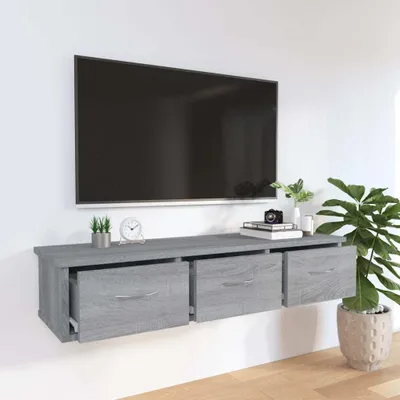 Immagine prodotto di The Living Store Armadio a muro Grigio Sonoma 88x26x18,5 cm Materiale legno
