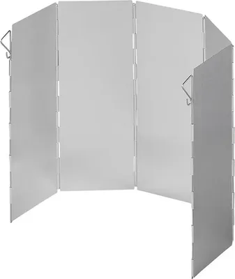 Produktbild von Kochwindschutz 5-teilig aus Aluminium klappbar 49 x 26 cm