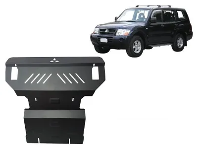Produktbild von Unterfahrschutz für Motor und kühler aus Stahl für Mitsubishi Pajero 3 (V60, V70)