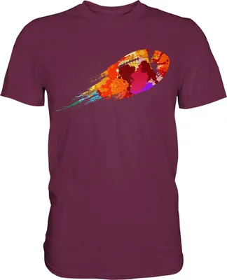 Produktbild von American Football T-Shirt – Burgundy / L