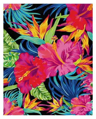 Immagine prodotto di Schipper Malen nach Zahlen Exotische Blütenträume, Meisterklasse Premium, Malvorlage, Wandbild, 40 x 50 cm, 609130851