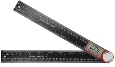Immagine prodotto di Misuratore angolare digitale da 300 mm con schermo LCD e funzione di blocco, ideale per falegnami, casalinghe e artigiani