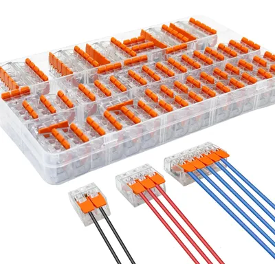 Kabelverbinder-Set 60 Stück, 2-/3-/5-Pol, 0,14–4,0 mm², 450 V, 32 A