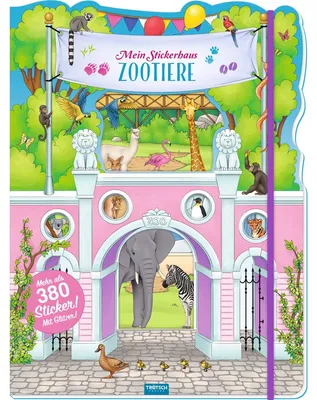 Produktbild von Trötsch Stickerbuch Mein Stickerhaus Zootiere