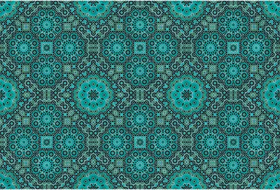 Produktbild von Tadessi Fototapete | Abstrakt | 4.00 m x 2.70 m | Blau | Schwarz | Wandbild | Digitaldruck