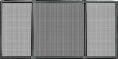 Produktbild von Schellenberg Insektenschutz-Schiebefenster, Fliegengitter aus Fiberglasgewebe, ohne bohren, 75 x 100-193 cm, anthrazit, 50813