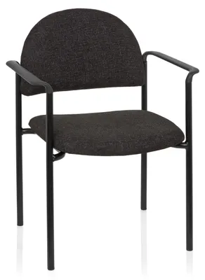 Obrázek produktu pro hjh OFFICE čtyřnohá židle s područkami XT 700 látková židle, max. nosnost 120 kg