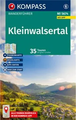 Zdjęcie produktu dla KOMPASS Wanderführer Kleinwalsertal, 35 Touren mit Extra-Tourenkarte