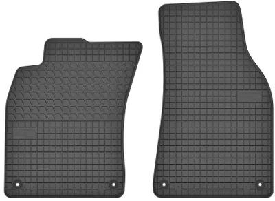 Imagen del producto de Alfombrillas de goma delanteras para Audi A6 C6 2004-2006 (sedán/familiar/van) – juego de 2 piezas, negras, a medida