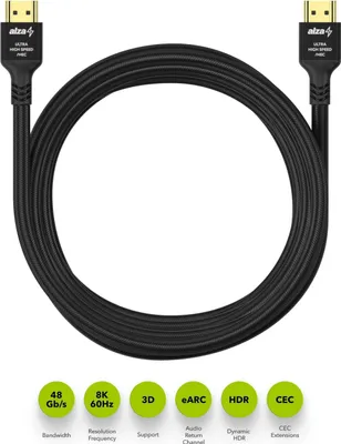 Image de AlzaPower AluCore Premium HDMI 2.1 High Speed 8K 5m noir