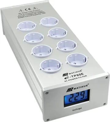 Produktbild von Stromaufbereiter, 8 Steckdosen, Überspannungsschutz, e-TP80EB, EU-Stecker-a