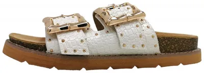 Immagine prodotto di Post Xchange: Scarpe da donna, sandali, solette, colore bianco, stile casual
