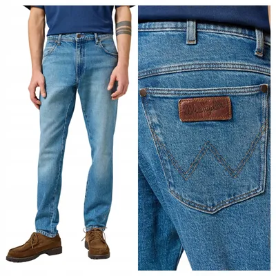 Obrázok produktu pre WRANGLER | Rifle Regular Fit, pánske džínsy, modrá farba, veľkosť W36 L32