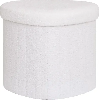 Zdjęcie produktu dla Medford puf Teddy, biały.
