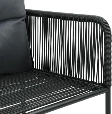 Obrázek produktu pro Zahradní židle - jídelní židle - relaxační křesla - balkonové židle - sada 6 kusů - polyetylenový ratan a ocel s práškovým nástřikem