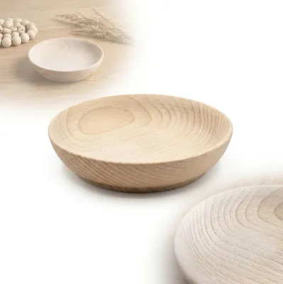 Immagine prodotto di CIOTOLA in legno di faggio GREZZO da 9,5 cm per decorazioni, accessori e progetti fai da te