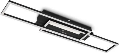 Obrázek produktu pro LED stropní svítidlo BRILONER LEUCHTEN FRAME MID, 40 W, 4400 lm, IP20, černá, kov-plast, 82,7 x 19 x 8 cm