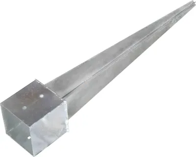 Produktbild von vidaXL Erdspieße 6 Stk. Silbern 14×14×91 cm Verzinkter Stahl