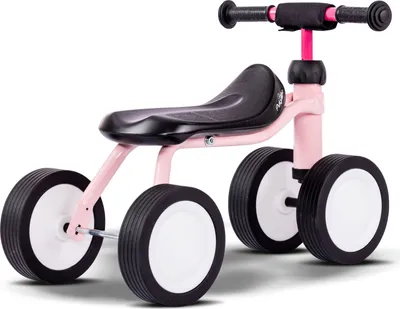 Image de Vélo sans pédales Puky à 4 roues PUKYLINO rose rétro avec rembourrage de guidon, à partir de 12 mois 3039
