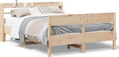 Produktbild von vidaXL Massivholzbett ohne Matratze 160x200 cm Kiefernholz
