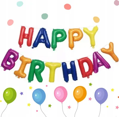 Immagine prodotto di Palloncini con le lettere Happy Birthday decorazione festa di compleanno set di palloncini