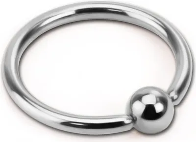 Produktbild von viva-adorno 1,2 x 6 x 3mm Piercing BCR Ball Closure Ring Lippenring Klemmring Edelstahl in verschiedenen Farben und Größen Z53,silber