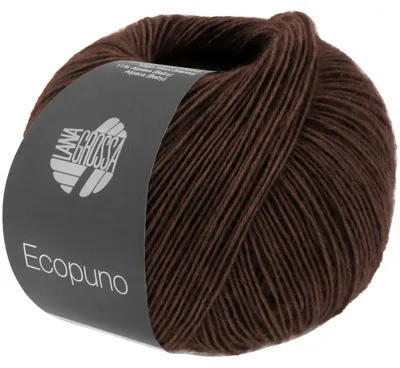 Produktbild von Lana Grossa - Ecopuno 0212 schwarzbraun